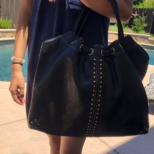 Michael Kors Black Leather Handbag
